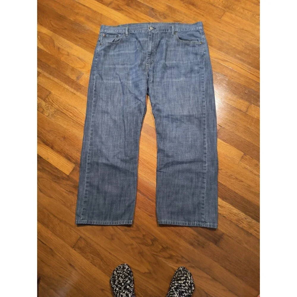 Levi's 569 Mens Loose Fit Jeans  100% Cotton Zipper 5 Pocket Great Condition